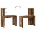 vidaXL Stôl Staré drevo 102 x 50 x 124 cm Kompozitné drevo