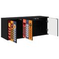 vidaXL Nástenný TV kabinet ESSEN 102 x 33 x 40 cm Čierny dub