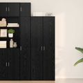 vidaXL Highboard Čierny dub 70 x 42,5 x 185 cm