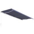 vidaXL Ručne zaťahovacia markíza 600x300 cm modrá a biela