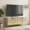 vidaXL Nástenná TV skrinka Dub sonoma 98 x 31 x 30 cm Kompozitné drevo