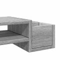 vidaXL Stojan na monitor s policou sivý sonoma 100x27x15 cm komp.drevo