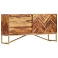 vidaXL Komoda 118x30x60 cm masívne sheesamové drevo