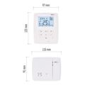 Pokojový programovatelný bezdrátový OpenTherm termostat P5611OT.2R se 2 přijímači