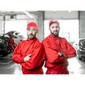 Kšiltovka s LED svetlom B-CAP 25lm, nabíjacia, USB, univerzálna veľkosť, červená SIXTOL