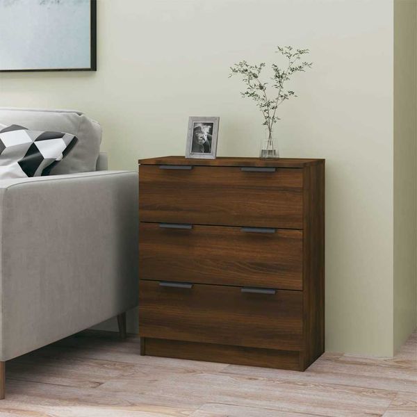 vidaXL Komoda hnedý dub 60x30x70 cm spracované drevo