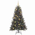 vidaXL Umelý vianočný stromček Zelená 180 cm PVC, plast a oceľ