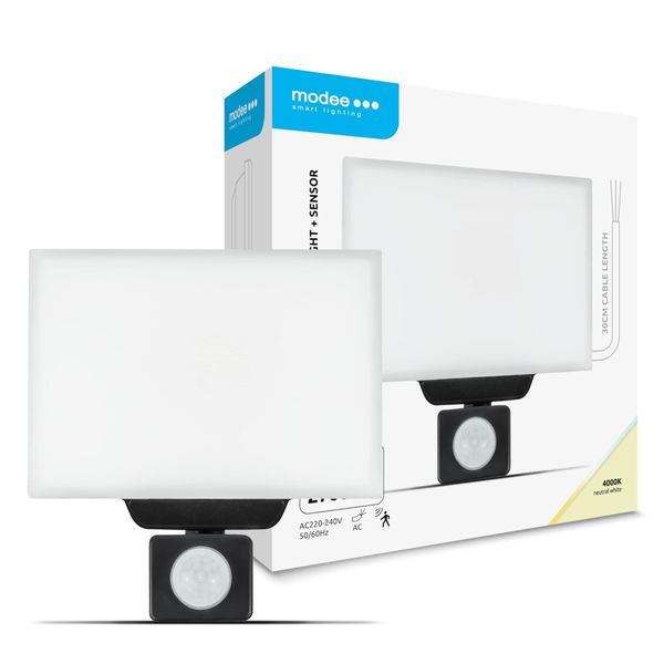 Modee LED Reflektor P-series + Senzor Milky 30W 2700lm 120° neutrálna biela (ML-FLS4000K30WSPN)