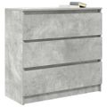 vidaXL Komoda betónovo sivá 80x35x76 cm spracované drevo