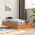 vidaXL Posteľ bez matraca voskovo hnedá 100x200 cm masívna borovica