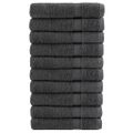 vidaXL Prémiové uteráky SOLUND 10ks antracitové 100x200cm 600g/m2