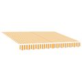 vidaXL Ručná skladacia markíza Žltá a biela 3,5 x 2 m