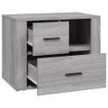 vidaXL Nočný stolík sivý sonoma 60x36x45 cm spracované drevo