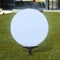 vidaXL Vonkajšie LED lampy k chodníku so špicatým hrotom 2 ks 50 cm