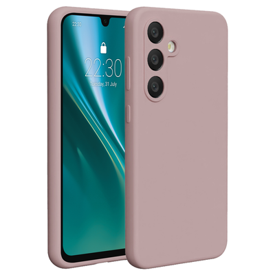Puzdro Etteri Silicone pre Samsung Galaxy S24 FE svetloružové