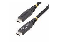 USB kábel - USB-C (M) do USB-C (M) - USB4 / Thunderbolt 3 / Thunderbolt 4 / DisplayPort 1.4 - 48 V - 5 A - 50 cm - neobsahuje halogén, pasívny, podpora 4K120Hz, podpora 8K60Hz, technológia Extended Power Range (EPR), podpora napájania Power Delivery 3.1 - čierna
