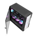 Sklenená počítačová skriňa Darkflash DK431 + 4 ventilátory (čierna)