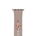 Pin Charms set for watch straps bow rose gold