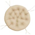vidaXL Okrúhly vankúš béžový Ø 100 x 11 cm oxfordská látka