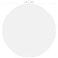 vidaXL Chránič na stôl, matný Ø 110 cm, 1,6 mm, PVC