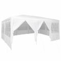 vidaXL Párty stan Biela 600 x 400 x 266 cm Polyetylén