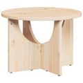 vidaXL Konferenčný stolík Prírodná 50 x 50 x 35 cm Borovicový masív
