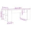 vidaXL Konferenčný stolík dub artisan 105x55x42 cm kompozitné drevo