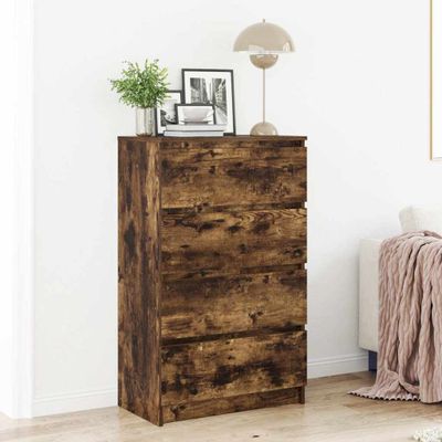 vidaXL Komoda údený dub 60x35x98,5 cm spracované drevo