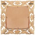 vidaXL Ručne vyrezávané zrkadlo hnedé 50x50 cm masívne mangovníkové drevo