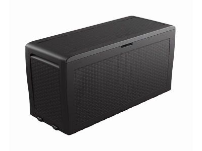Box záhradný KETER Samoa Rattan Box 270l Graphite