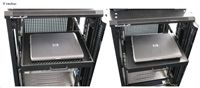 XtendLan 19" výsuvná polica s perforáciou 1U/350mm, nosnosť 45 kg, čierna