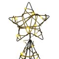vidaXL Vianočný stromček 120 LED Teplá biela 150 cm Ratan