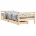vidaXL Rám detskej postele so zásuvkami 90x200 cm masívna borovica