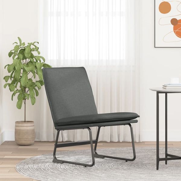 vidaXL Kreslo tmavošedé 52x75x76 cm látka