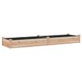vidaXL Vyvýšený záhon s vložkou 240x60x25 cm, jedľový masív