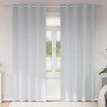 vidaXL Záclony na zatemnenie s krúžkami 2 ks Bledá šedá 225 x 140 cm