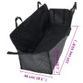 vidaXL Poťah na sedadlo auta pre psov čierny 137x46x50 cm