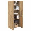 vidaXL Highboard Remeselný dub 69,5 x 34 x 180 cm Kompozitné drevo