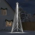 vidaXL LED vianočný stromček 861 LED studená biela 478 cm