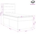 vidaXL Posteľ boxspring s matracom Tmavozelená 90 x 190 cm Zamat