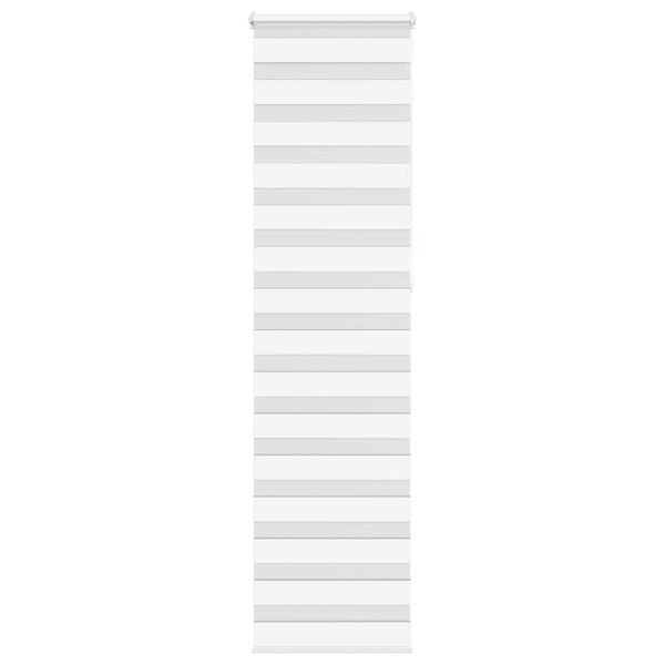 vidaXL Zebra roleta biela 55x230 cm šírka látky 50,9 cm polyester