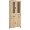 vidaXL Vysoká skrinka dub sonoma 69,5x34x180 cm spracované drevo