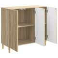 vidaXL Servírovacia skriňa Dub sonoma 89 x 34,5 x 80 cm
