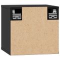 vidaXL Nástenné skrinky 2 ks čierne 31,5x30x30 cm masívna borovica