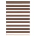 vidaXL Zebra roleta hnedá 115x150 cm šírka látky 110,9cm polyester
