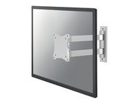 Držiak - plný pohyb - pre Displej LCD - strieborná - veľkosť obrazovky: 10"-27" - montáž na stenu