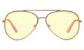 GUNNAR kancelářske/herní brýle MAVERICK ROSE GOLD * jantárová skla * BLF 65 *  GUNNAR focus Brýle, herní, zlato-ružové obroucky, jantarová skla
