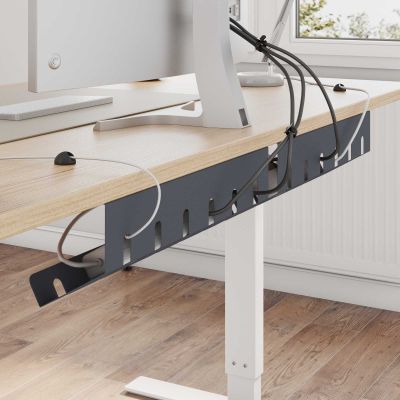 vidaXL Úložný box na káble pod stôl 2 ks Antracitová