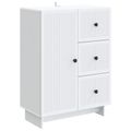 vidaXL Servírovacia skriňa Biela 66 x 34,5 x 90 cm Kompozitné drevo