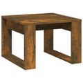 vidaXL Príručný stolík dymový dub 50x50x35 cm spracované drevo